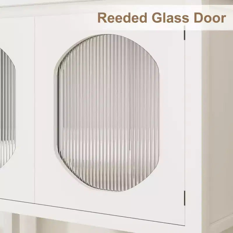 Meuble de bar à café de style rustique avec armoire à 2 portes, petit buffet de cuisine avec étagère ouverte, console d'entrée avec rangement pour la salle à manger, la cuisine, le couloir