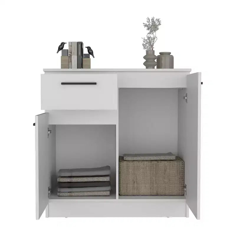 Buffet avec tiroir et 2 portes, meuble de rangement moderne, buffet d'appoint avec rangement