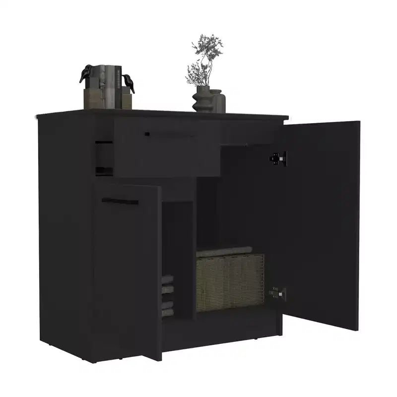 Buffet avec tiroir et 2 portes, meuble de rangement moderne, buffet d'appoint avec rangement