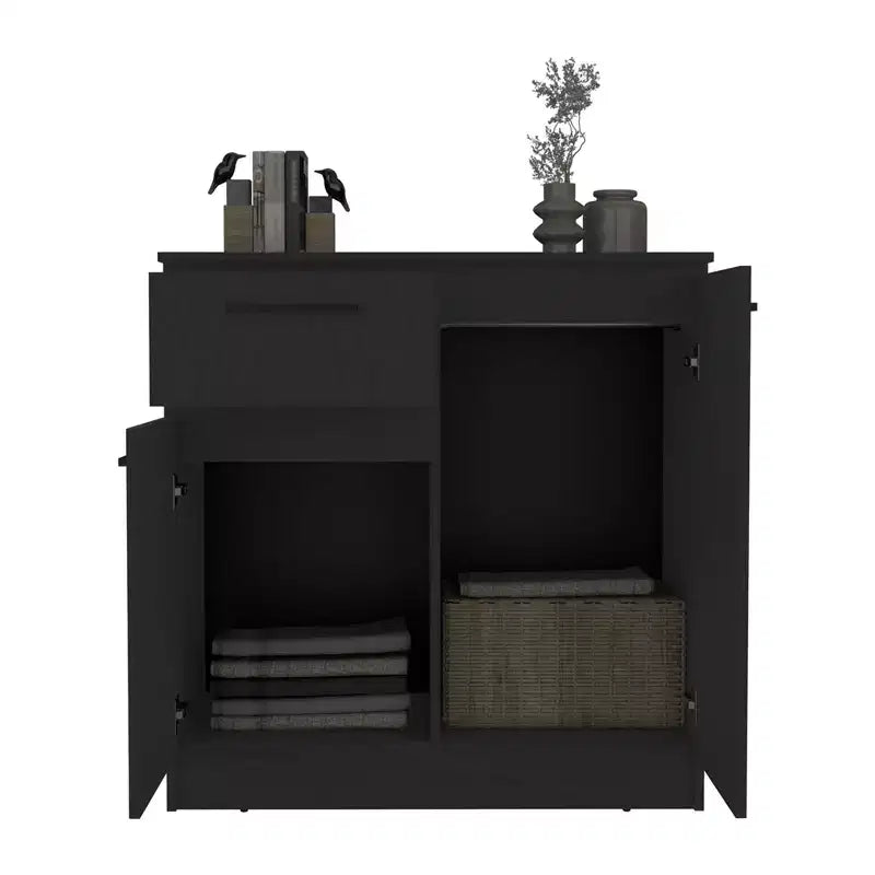 Buffet avec tiroir et 2 portes, meuble de rangement moderne, buffet d'appoint avec rangement