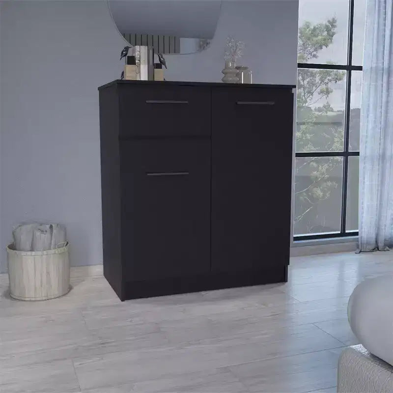 Buffet avec tiroir et 2 portes, meuble de rangement moderne, buffet d'appoint avec rangement