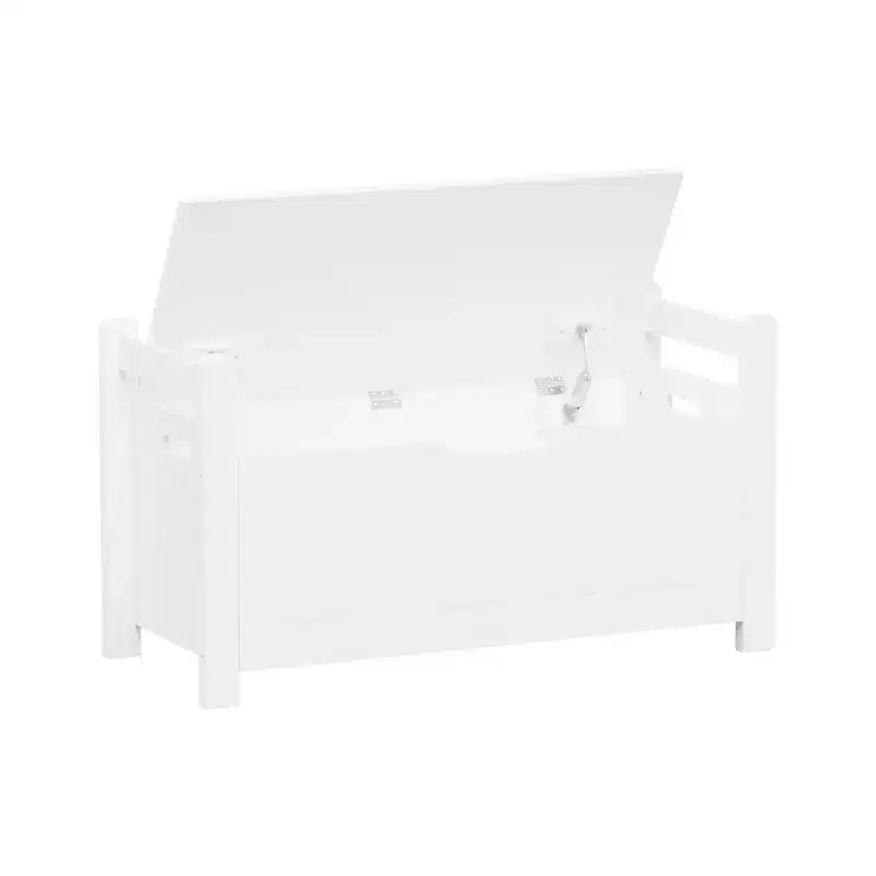 Coffre à jouets pour enfants avec coussin d'assise et couvercle rabattable, Grand coffre de rangement