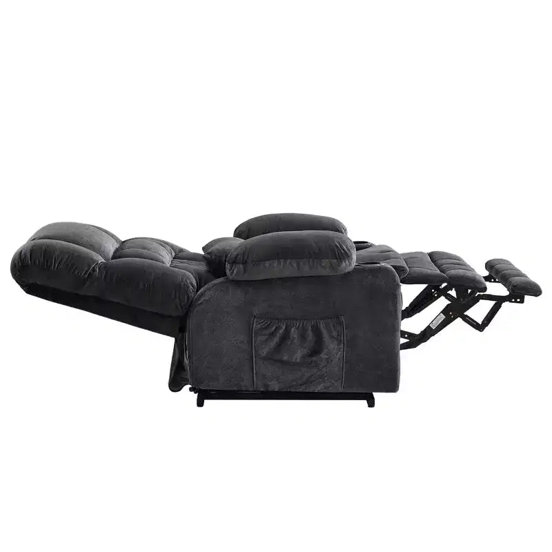 Fauteuil inclinable en tissu avec fonction massage et port USB