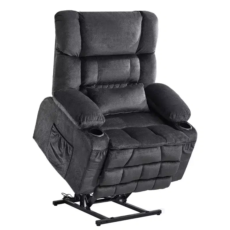 Fauteuil inclinable en tissu avec fonction massage et port USB