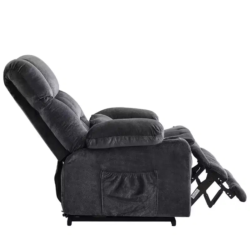 Fauteuil inclinable en tissu avec fonction massage et port USB