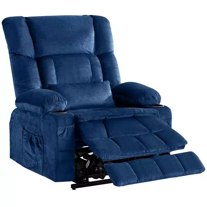 Fauteuil inclinable en tissu avec fonction massage et port USB