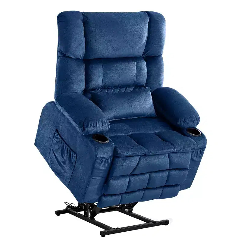 Fauteuil inclinable en tissu avec fonction massage et port USB