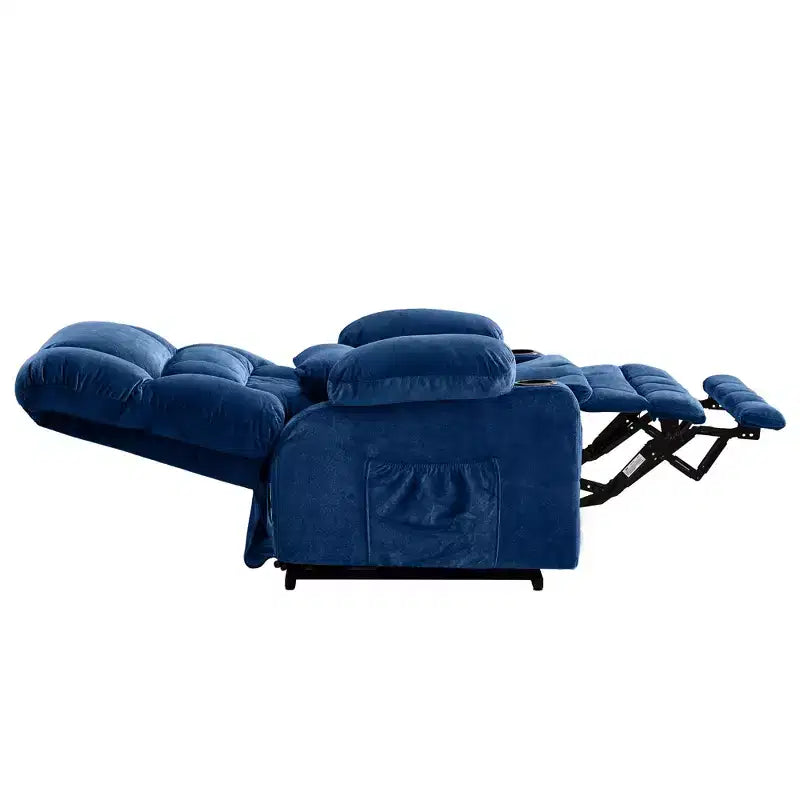 Fauteuil inclinable en tissu avec fonction massage et port USB