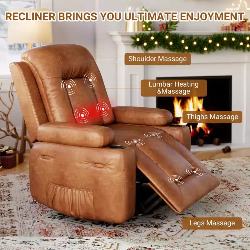 Fauteuil inclinable électrique en cuir PU, inclinable réglable, canapé simple ergonomique, pour salon