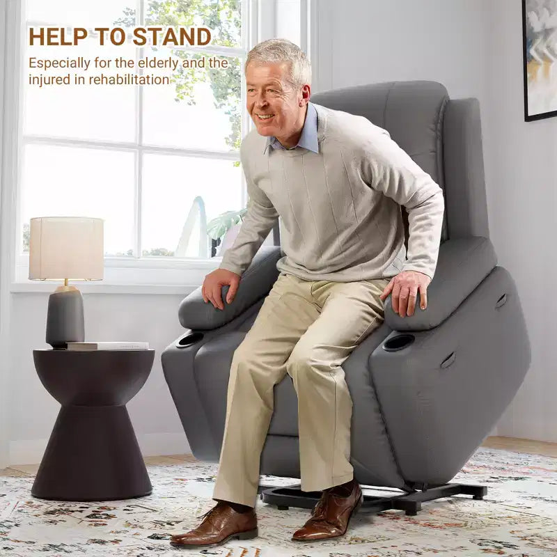 Fauteuil inclinable électrique en cuir PU, inclinable réglable, canapé simple ergonomique, pour salon