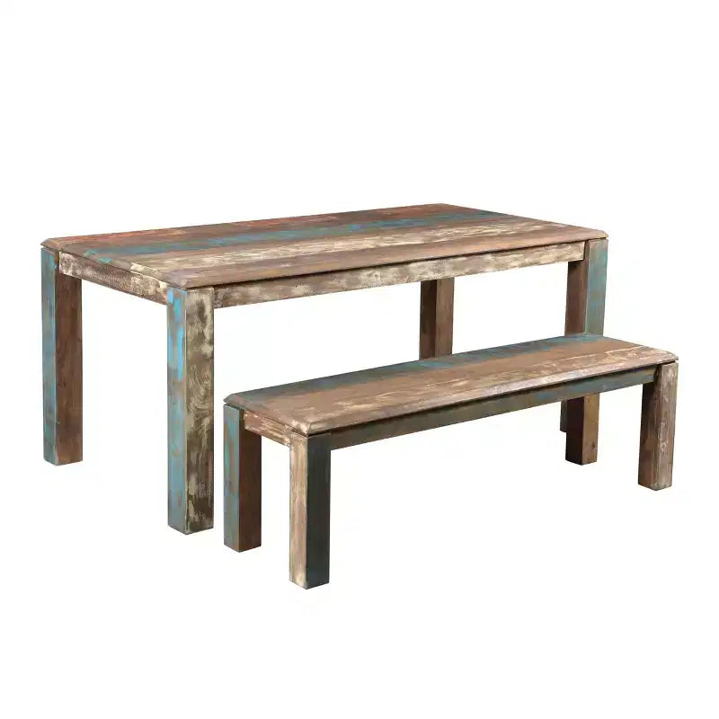 Table à manger ancienne en bois recyclé de 60"