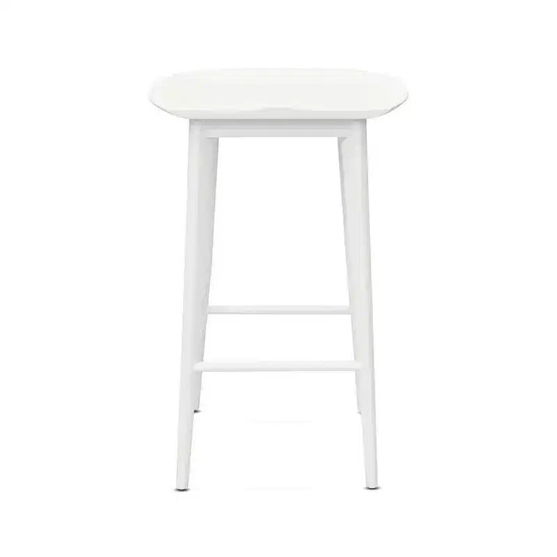 Tabouret de bar sans dossier hauteur comptoir 24", bois d'acacia, finition peinte