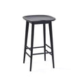 Tabouret de bar sans dossier hauteur comptoir 24", bois d'acacia, finition peinte