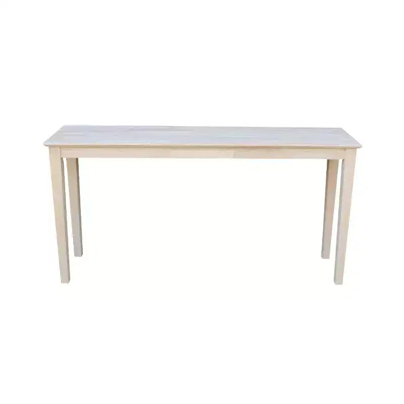 Table console en bois brut Style Inachevé