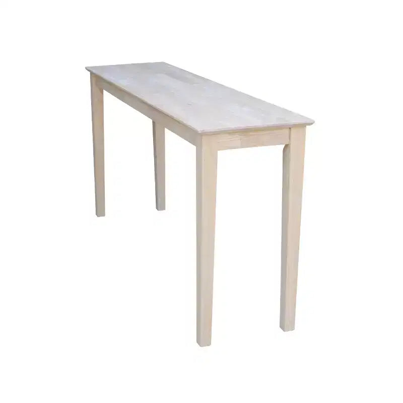 Table console en bois brut Style Inachevé