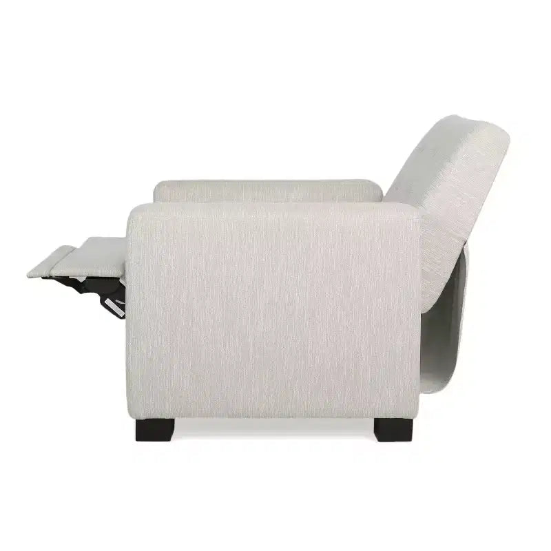 Fauteuil inclinable capitonné à dossier fixe
