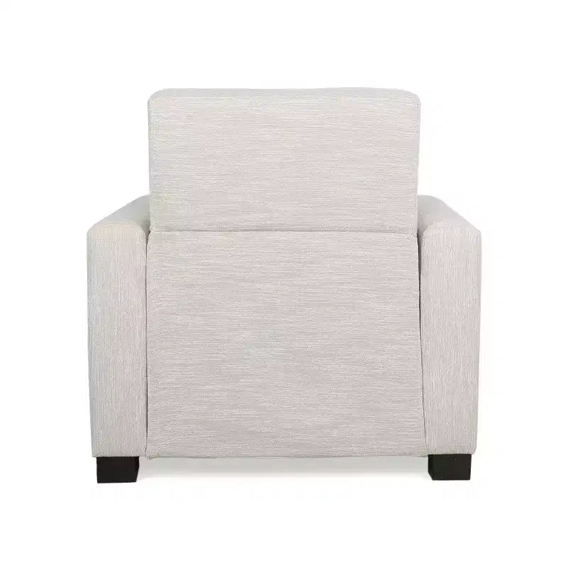 Fauteuil inclinable capitonné à dossier fixe