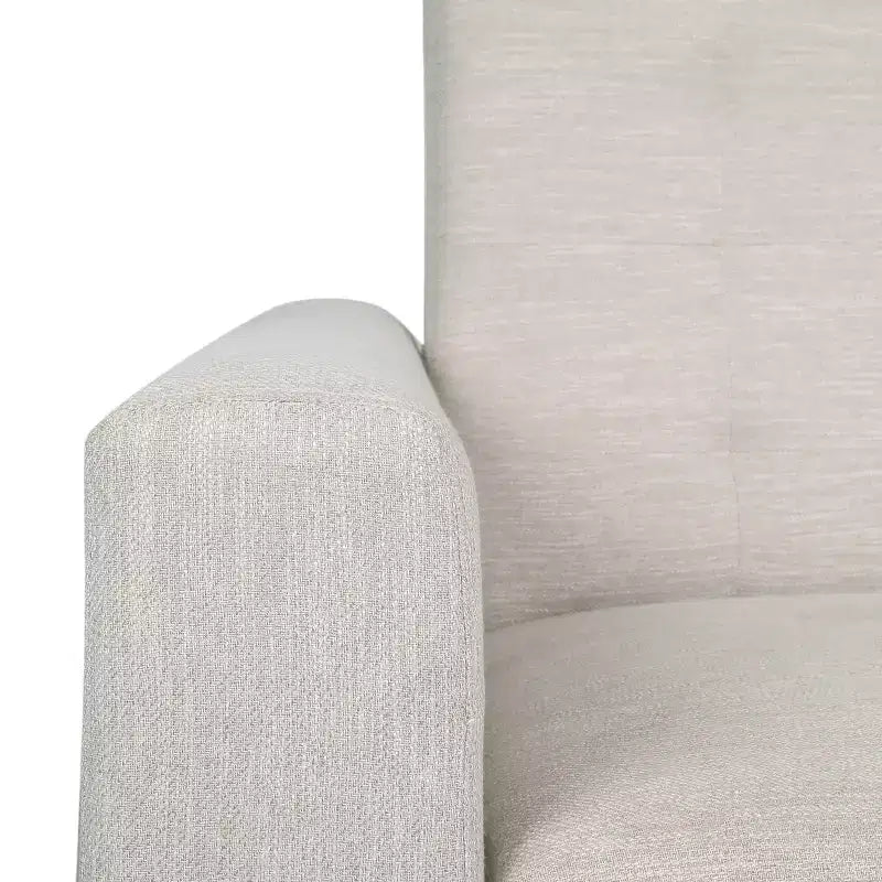 Fauteuil inclinable capitonné à dossier fixe
